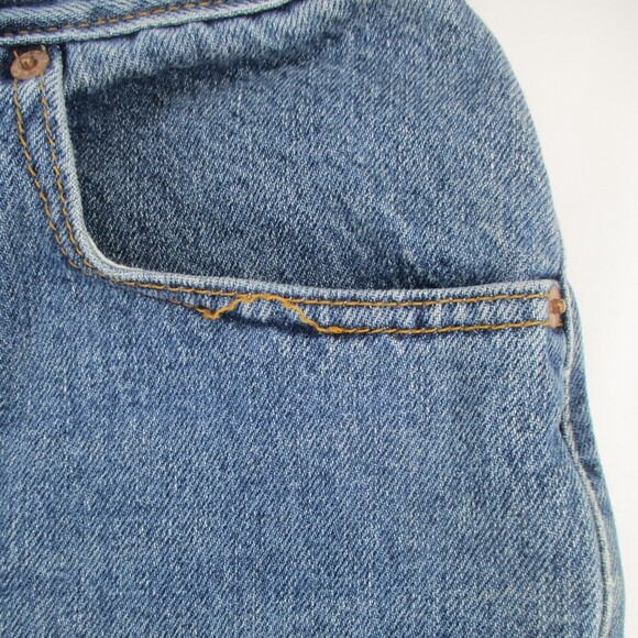 Size 14 Levi's 550 Relaxed Tapered Fit Light Wash Denim Jeans Red Tab - Picture 3 of 9